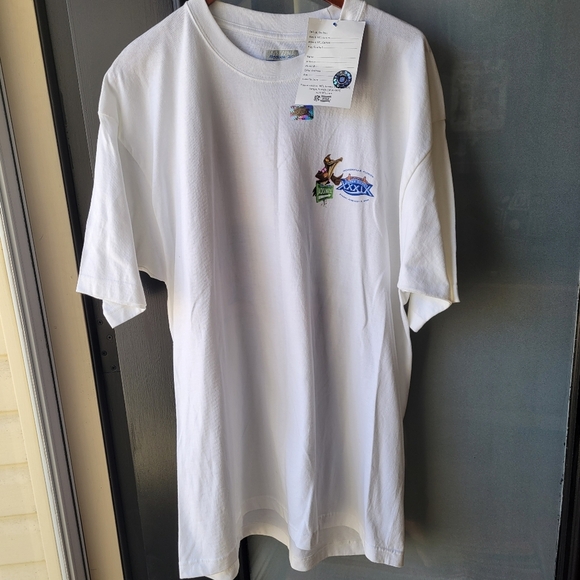 RARE VTG NFL Reebok NEW WHITE T SHIRT LARGE GRAPHIC SUPER BOWL 2005 JACKSONVILLE - Picture 6 of 9